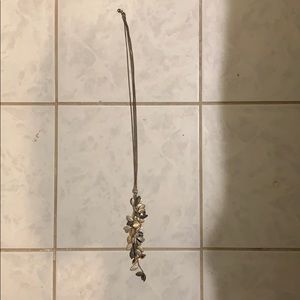 Sparkly, long statement necklace